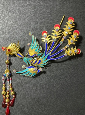 阿妹戏剧汉服发饰戏曲越剧粤剧花旦小姐丫鬟点綢偏凤发饰