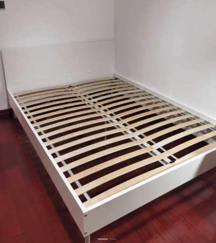 宜家国内代购布瓦拉双人床单人床小户型床架简约出租房床单身公寓 - 图2