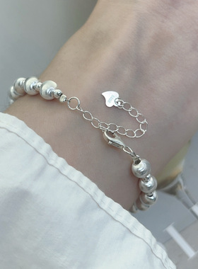 DIY手链猫眼珠珠抽拉手链闪闪手串小众个性潮时尚百搭串珠手饰