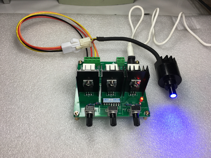 红绿蓝RGB三色LED 3*1W点光源带光源控制器调节板RGB Controller-图2