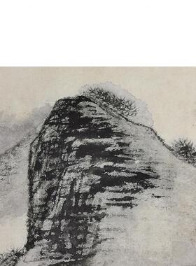 1:1石涛云山图真迹国画艺术微喷古代名画复制品临摹装饰31*45cm