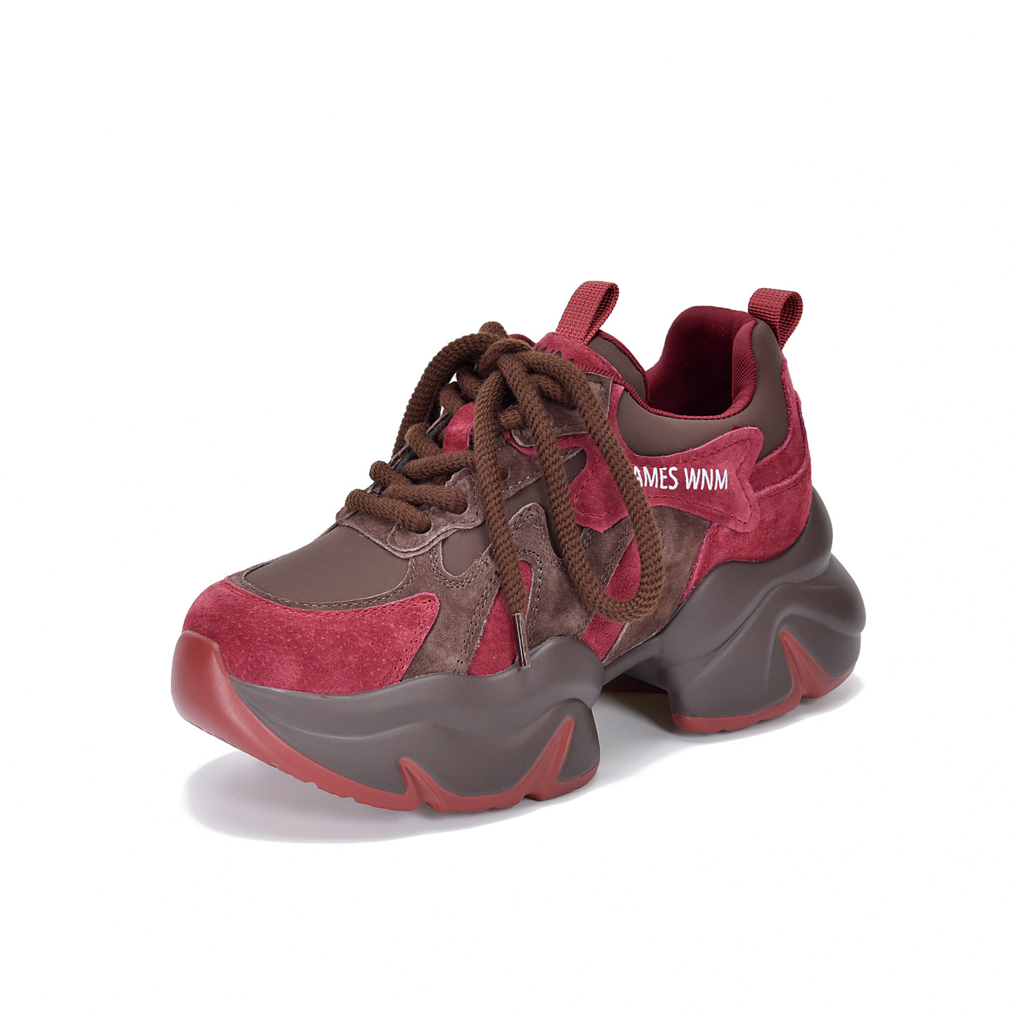 真皮厚底2025秋冬新款加绒系带大码老爹鞋女拼色增高运动休闲女鞋,淘宝优惠券,粉丝福利购,淘宝优惠卷