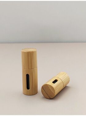 全包竹滚珠瓶精油开窗滚珠瓶精华液生发液香水分装瓶防摔空瓶子