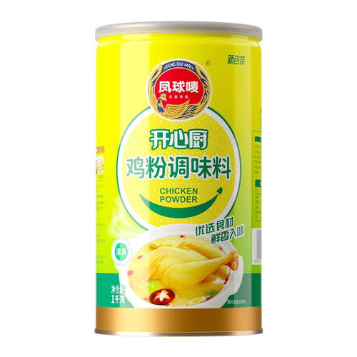 凤球唛开心厨鸡粉1kg整箱12罐鸡精鸡汤调味料 做汤炒菜做馅包邮 - 图3