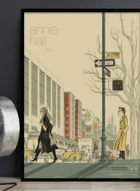 Annie Hall 安妮·霍尔 电影海报装饰画 爱情文艺咖啡厅酒吧挂画