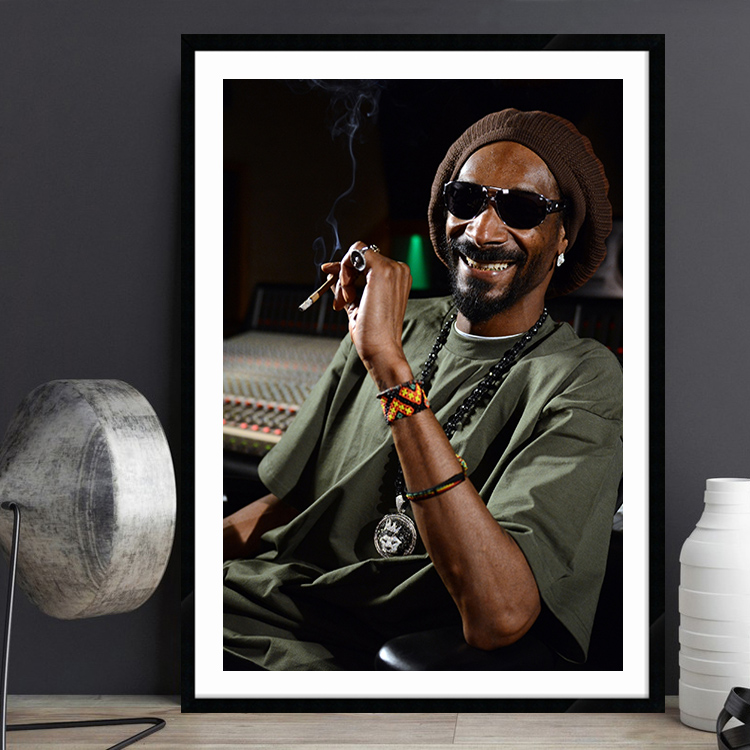 snoop dogg史努比·狗狗嘻哈说唱歌手海报Rapper装饰画酒吧挂画-图2