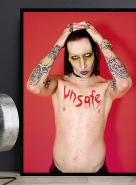 Marilyn Manson 玛丽莲曼森海报摇滚明星乐队酒吧装饰画挂画壁画