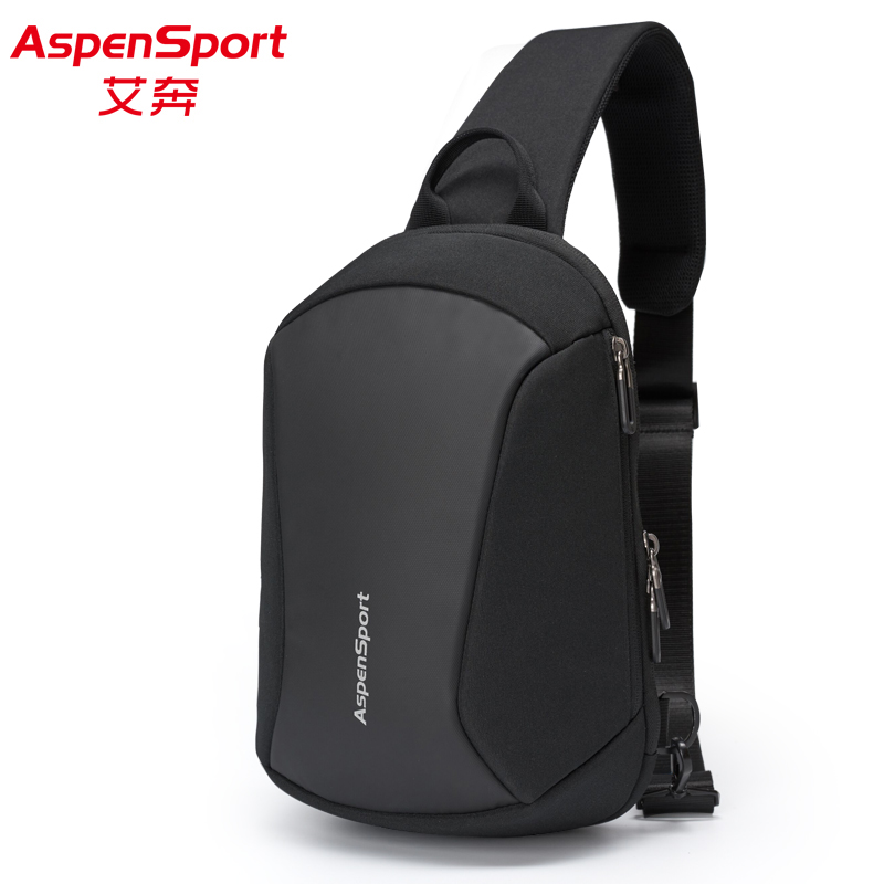 aspensport旗舰店艾奔胸包男背包潮牌斜挎包多功能单肩包男士腰包休闲运动小背包女0