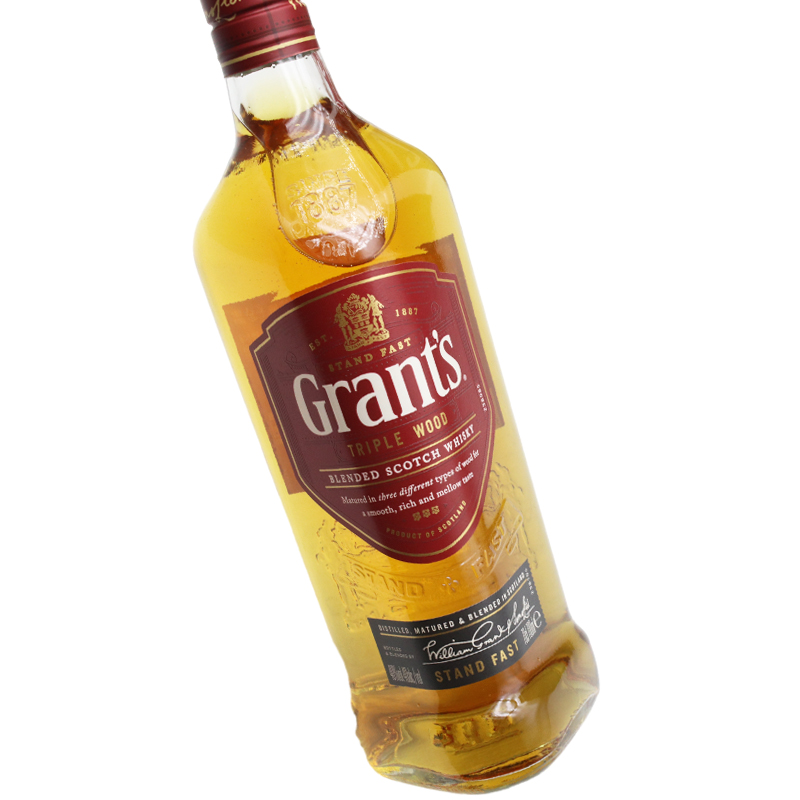 Grant's scotch wiskey 格兰苏格兰 格兰威威士忌 可乐桶洋酒带盒 - 图2