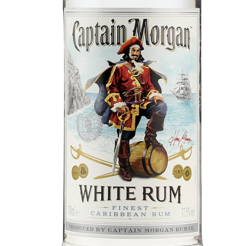 洋酒英国 摩根船长白朗姆酒Captain Morgan Original 700ml摩根白 - 图0