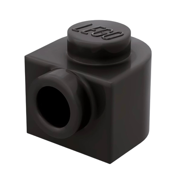 LEGO乐高 黑色3386 1x1x2/3单侧半弧面带孔凸点砖 白 浅灰 绿 米 - 图2