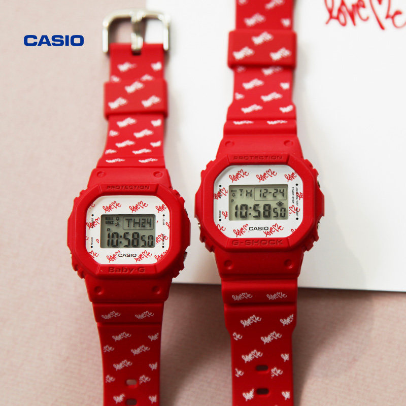casio旗舰店lov20情侣电子手表 casio日韩腕表