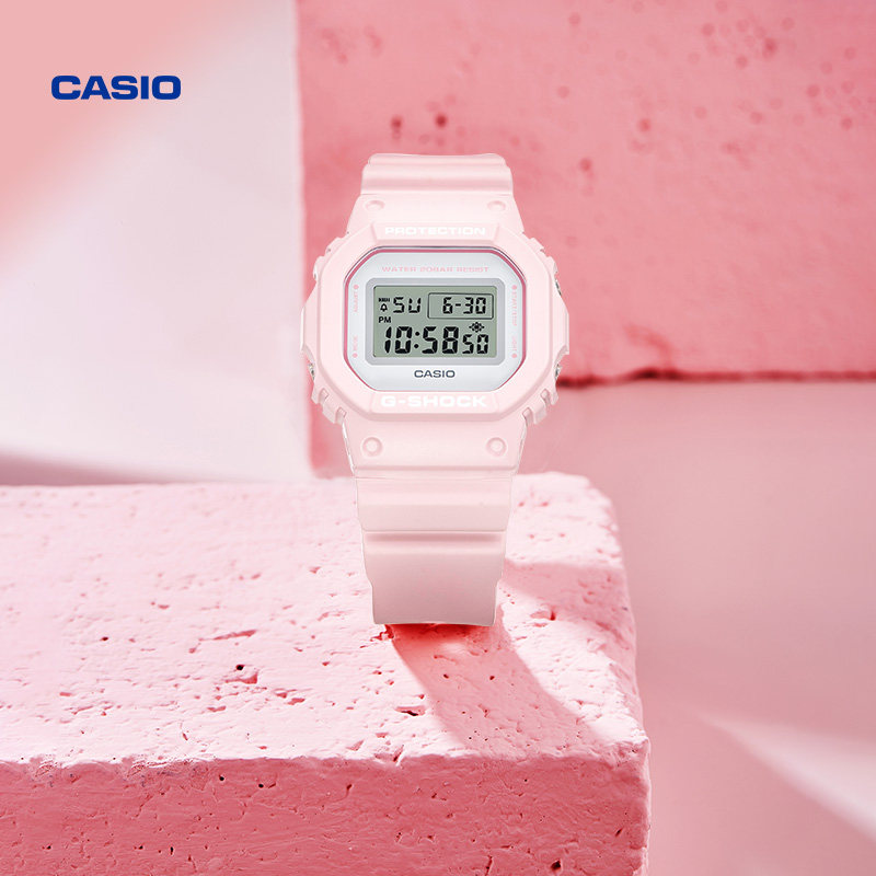 casio旗舰店dw-5600sc运动女手表 casio日韩腕表
