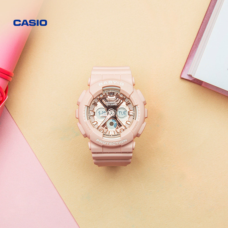 casio旗舰店ba-130学生时尚女手表 casio日韩腕表