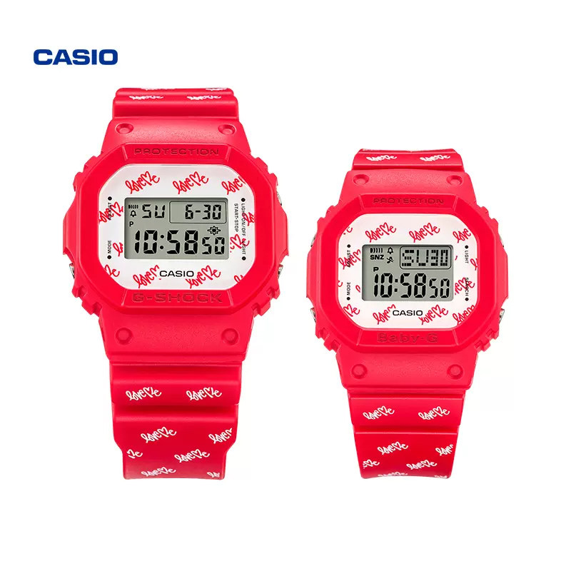 casio旗舰店lov20情侣电子手表 casio日韩腕表