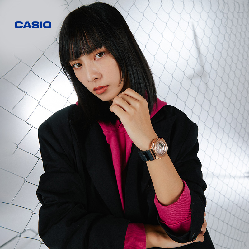 casio旗舰店GM-S2100金属八边形运动手表女卡西欧G-SHOCK