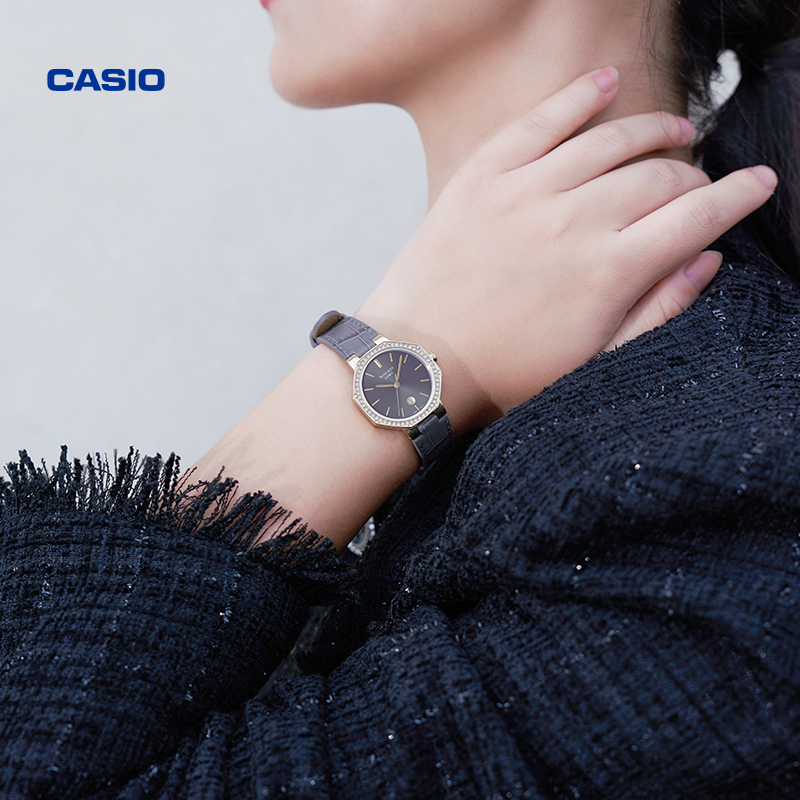 casio旗舰店she-4552月相星礼盒 casio日韩腕表