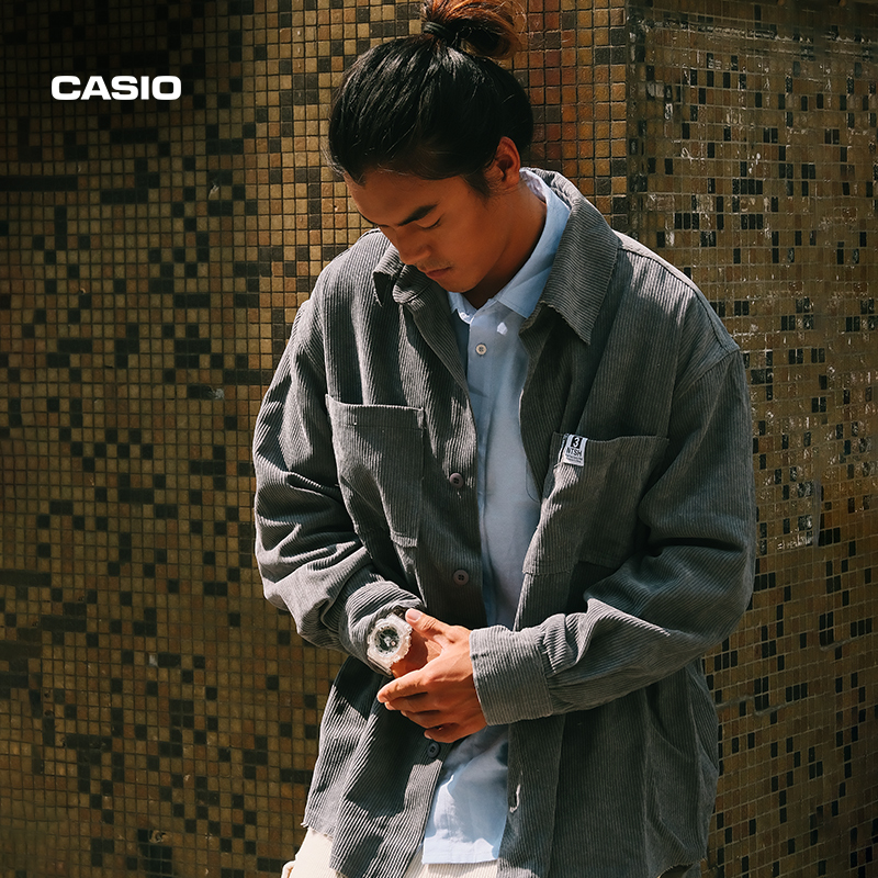 casio旗舰店ga-110cr冰韧男士手表 casio日韩腕表