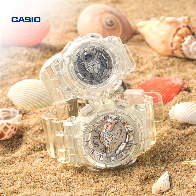 casio旗舰店ga-110cr冰韧男士手表 casio日韩腕表