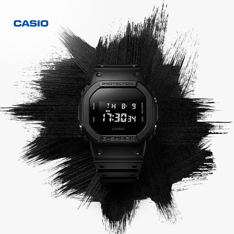 casio旗舰店dw-5600bb小方块手表 casio日韩腕表