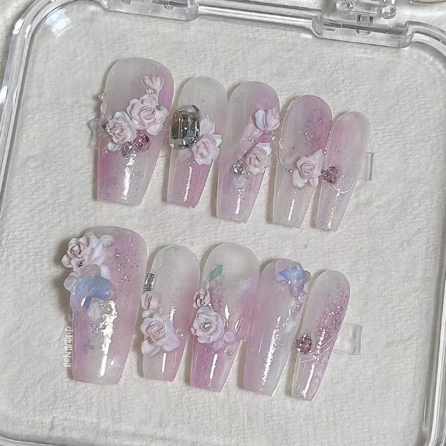 【美甲模具】枫枫正品白玉堂小花朵立体雕花美甲饰品模具美甲模具,淘宝优惠券,粉丝福利购,淘宝优惠卷