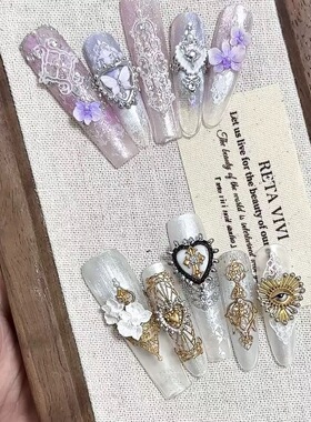 【美甲模具】FingertipWorker小众新款超薄任性复古窗花美甲模具