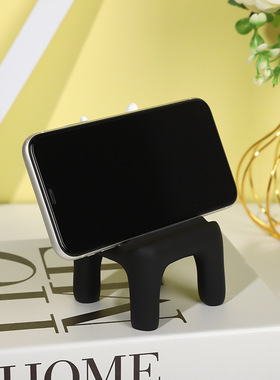 新款卡通米奇爱心椅子创意手机平板支架ins风个性桌面小摆件装饰