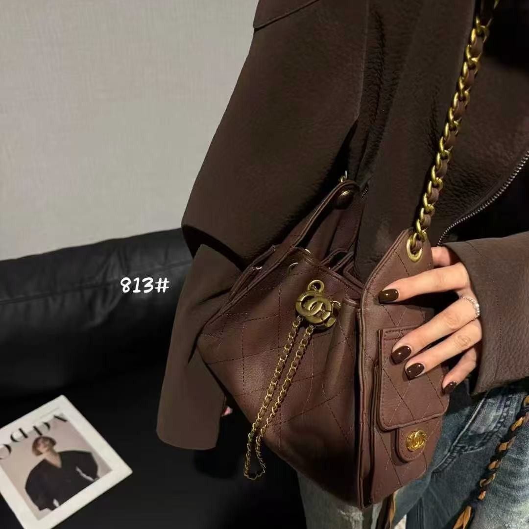 A man2025新款球纹鱼子酱皮单肩包女大容量hobo包时尚感链条,淘宝优惠券,粉丝福利购,淘宝优惠卷