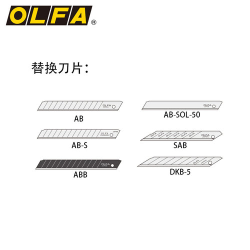 OLFA日本进口银黑系列壁纸刀9mm小型多用美工刀墙纸贴膜刀/LTD-03 - 图3