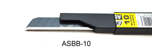 日本原装进口美工刀片ASBB-10 黑刀片OLFA小型超銳黑刃 正品 - 图1