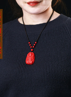 转运朱砂属猪守护神吊坠属猪朱砂