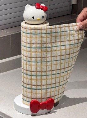 hellokitty厨房纸巾架用纸挂架卷纸架子纸支架kt猫纸巾架