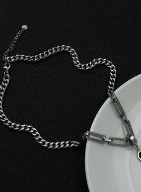 2022年新款小众高级感黑水晶项链