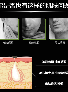 男士控油冰爽洁面泡沫