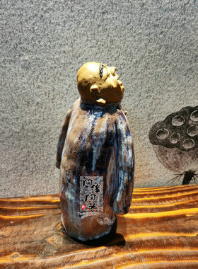 桌面贾陶院陶瓷新中式石湾公仔