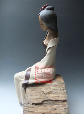 桌面贾陶院陶瓷新中式石湾公仔