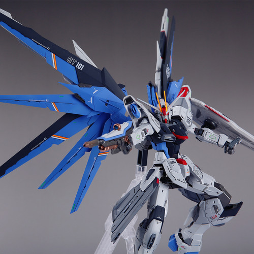 万代 MG 1/100  Freedom Gundam 2.0 自由高达 拼装模型 改色喷涂 - 图0