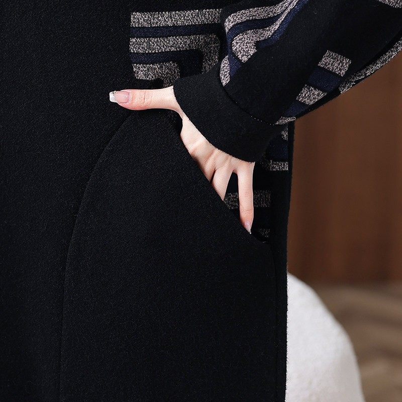 中年毛呢外套女胖妈妈装秋冬中长款大衣加肥加大码风衣新款200斤,淘宝优惠券,粉丝福利购,淘宝优惠卷