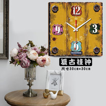 Export Years Sensation Net Red American Comeback No Frame Painting Individuality Art Decoration Hanging Clock Silent Adornment