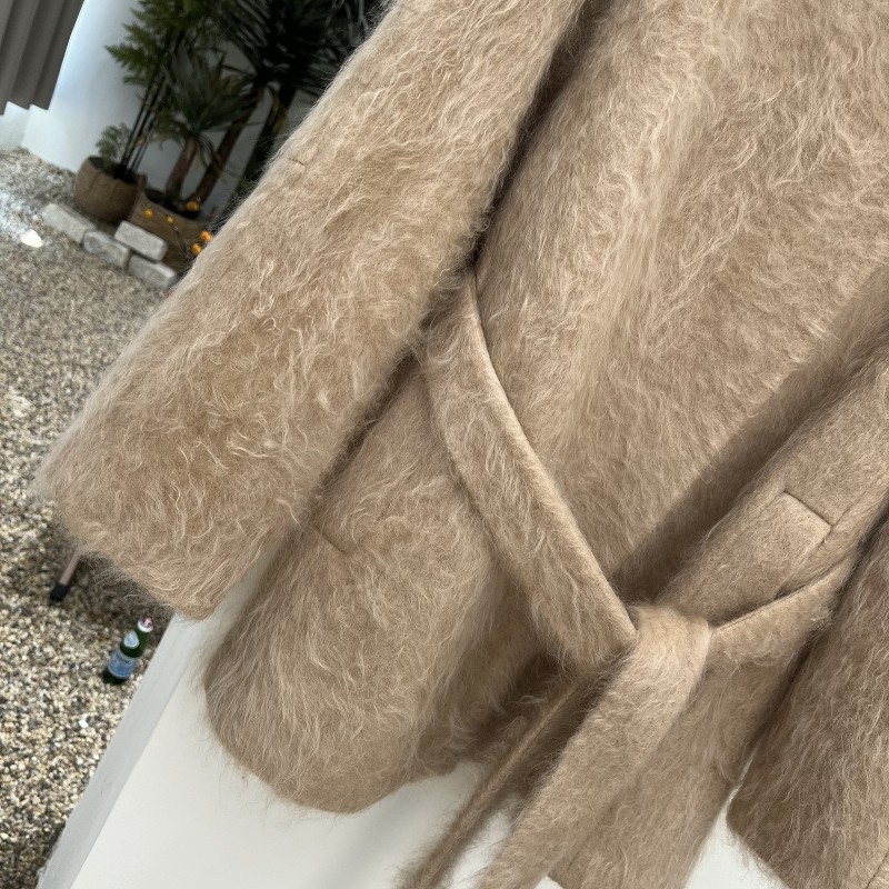 2025年秋冬新款韩版高端立领双面羊毛大衣女短款小个子羊毛呢外套,淘宝优惠券,粉丝福利购,淘宝优惠卷