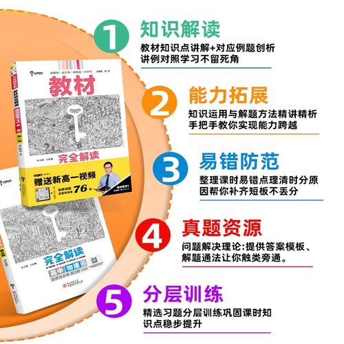 2026新版王后雄教材完全解读高中数学物理化学生物语文英语历史地理政治高一必修第一册下人教版同步全解教辅初升高预习资料辅导书 - 图1