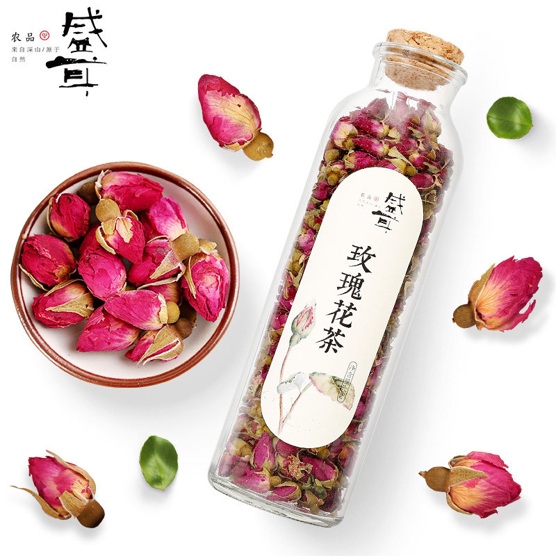 盛耳干玫瑰玫瑰花草茶罐装菊花茶 盛耳代用/花草茶