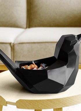 北欧小鸟桌面遥控器收纳盒摆件