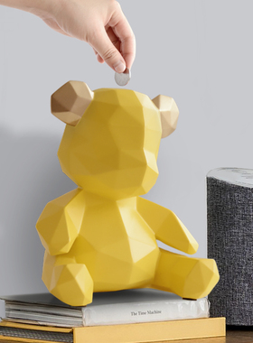 小熊ins风储蓄罐儿童房间摆件