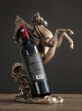 创意欧式马红酒架摆件客厅电视柜酒柜装饰工艺品摆设乔迁新居礼品