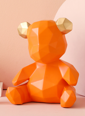 北欧轻奢小熊摆件家居装饰品摆设