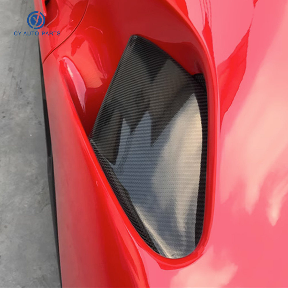 适用法拉利488 GTB Spider改装小包围N款干碳纤维侧风口进气格栅,淘宝优惠券,粉丝福利购,淘宝优惠卷