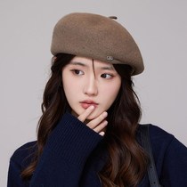 Japanese Korean version of Berehat Childrens autumn and winter French style retro light extravaganza 100 hitch for a small painters hat