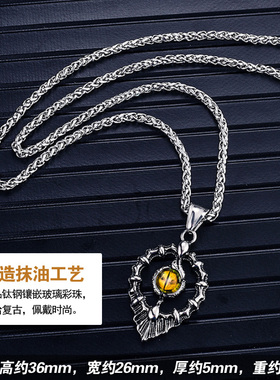 男士钛钢复古长款学生饰品毛衣链