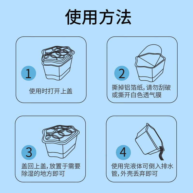 MISFIT芳香除湿盒防潮包干燥剂除湿袋吸湿回南天除湿神器250gx2 - 图3